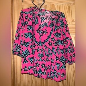 Crown and Ivy pink blouse